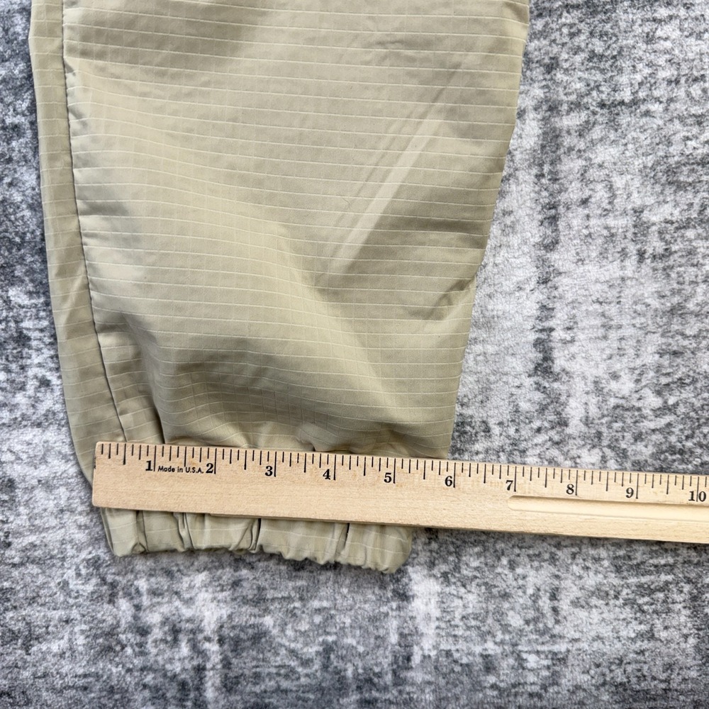 Beams Plus Japan Pants Mens Large Khaki Beige Ripstop Jogger Drawstring Tapered - Picture 10 of 12